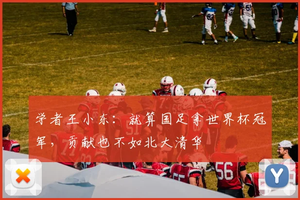 学者王小东：就算国足拿世界杯冠军，贡献也不如北大清华